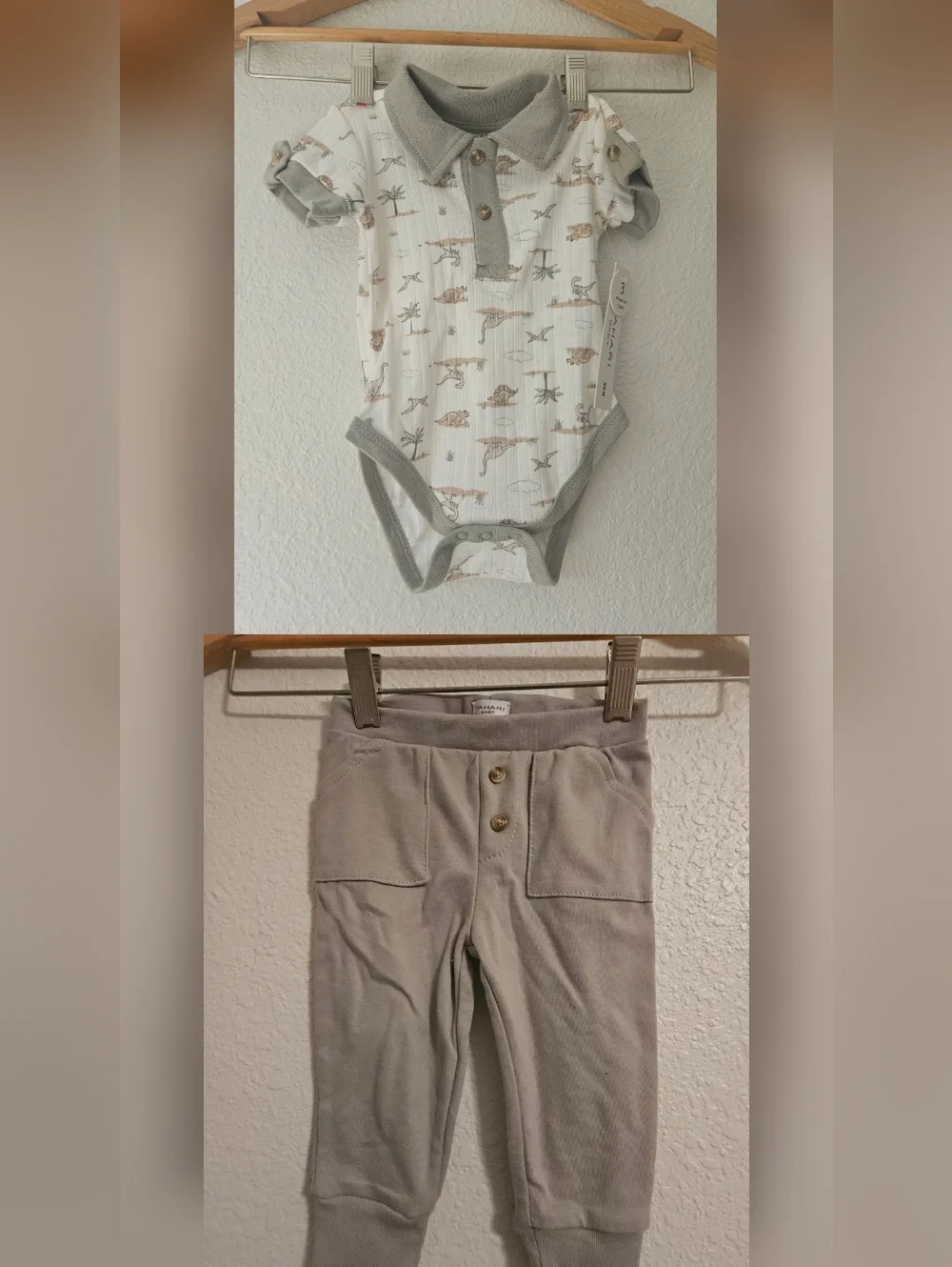 nwt tahari onesie and pant set, 3 - 6 months